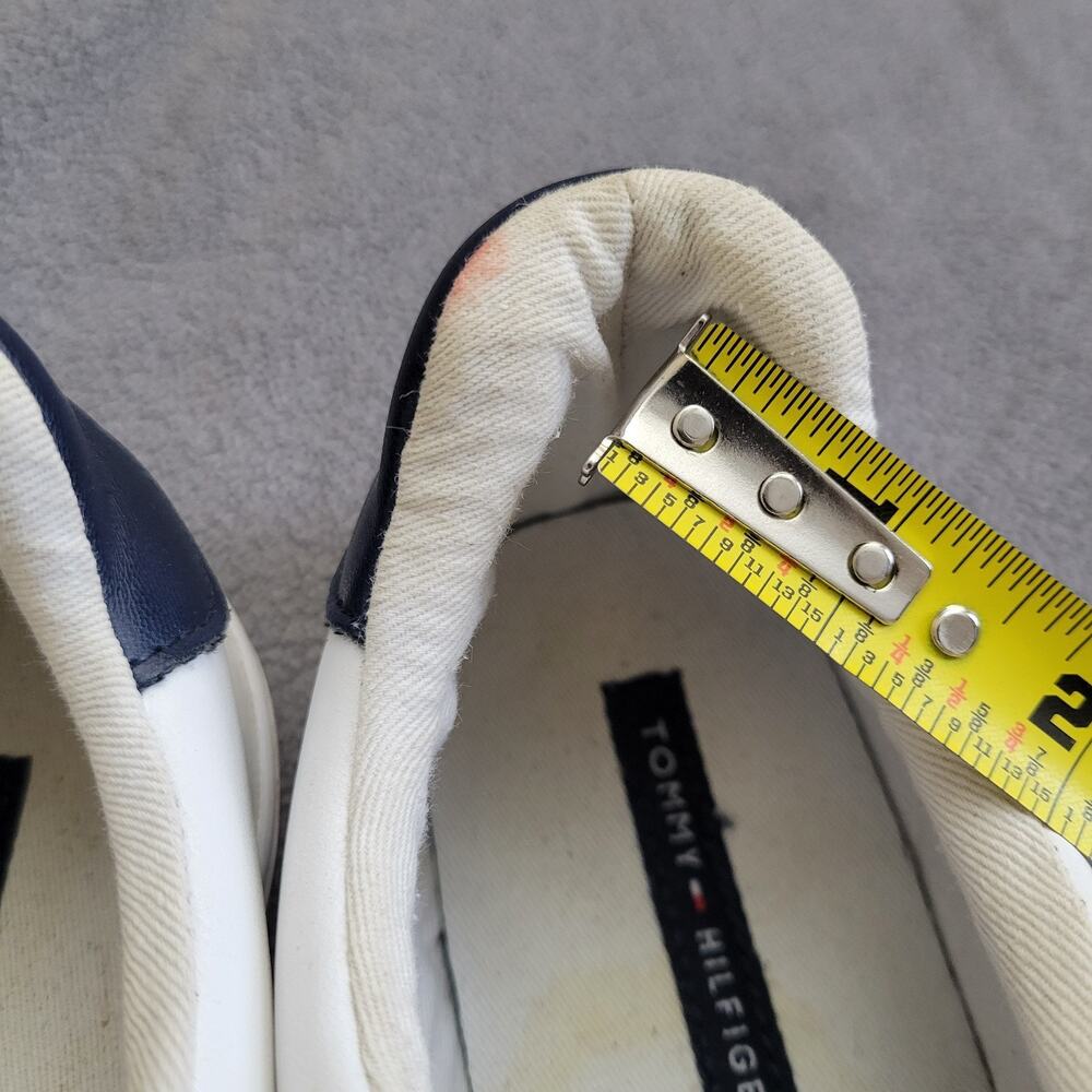 TOMMY HILFIGER LENDON Sneaker Womens 9M White Leather Red Blue Logo 5970720 - Picture 11 of 15